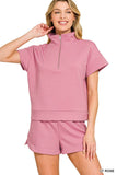Scuba Half ZipTop w/Dolphin Shorts Set
