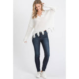 90’s Destroyed V-Neck Sweater