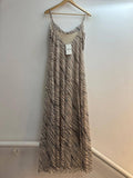 Animal Print Italian Mesh Print Dress