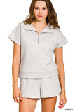 Scuba Half ZipTop w/Dolphin Shorts Set