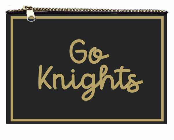 Hand Beaded Coin Pouch - UCF Knights