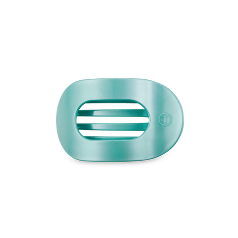Round Flat Hair Clip | Small | Totally Turquoise
