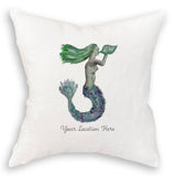 Blue Mermaid Dishtowel