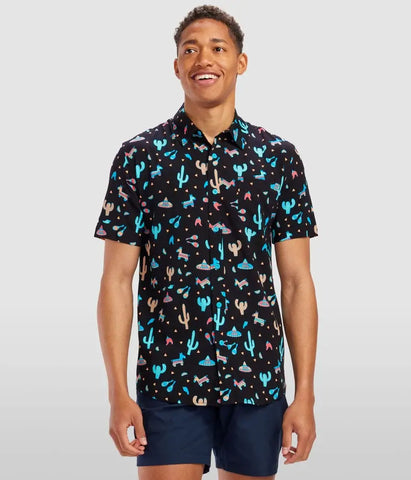 Midnight Fiesta Hawaiian Shirt - Men's Piñata Button Down: S