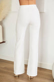 Venti6 Side Zipper Flared Dress Pants