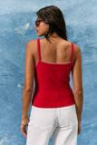 Tank Top with American Flag On Front-Navy