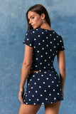 Star Graphic Top with Matching Skort Set