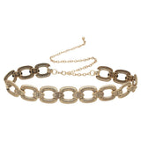 Greca Link Ribbed Chain Belt