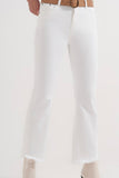The Q2 Straight Wide Leg Jeans - White