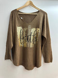 Faith Metallic Italian Sweater
