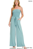 Smocked Tube Top Jumpsuit
