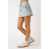 Washed Denim Classic Mini Skort