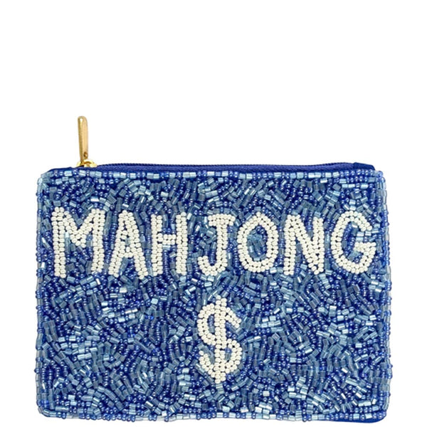 Seed Bead Mahjong Money Coin Purse
