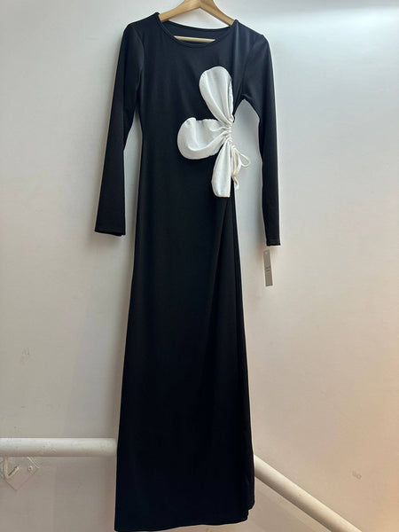 Rosina Long Sleeved Floral Cut Out Dress