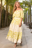 Mystree Mixed Media Long Skirt