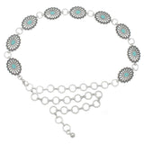 Flora Bloom Cab Accent Concho Metal Belt