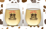 Dog Lover Shatterproof Wine Glass Set - By Breed