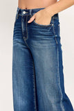 Petra Super Soft Touch High Rise Wide Leg Jean - Dark Medium