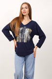 Faith Metallic Italian Sweater