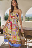 Senia Midi Dress Talmar Postcard- Multi