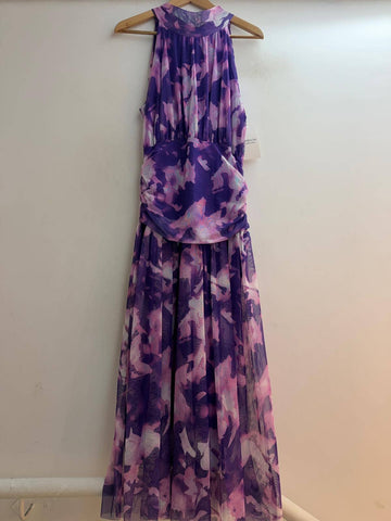 Italian High Neck Ruched Mesh Dress
