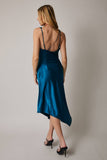 Samantha Sleveless Bias Satin Midi Dress