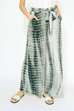 Mystree Teal Tie Dye Wide Pants