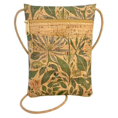 Cork Mini Crossbody Bag | Lush Botanicals Print