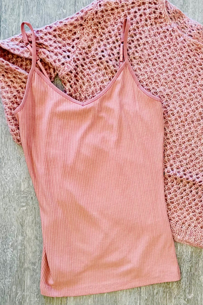 Mystree Ribbed Tank Top