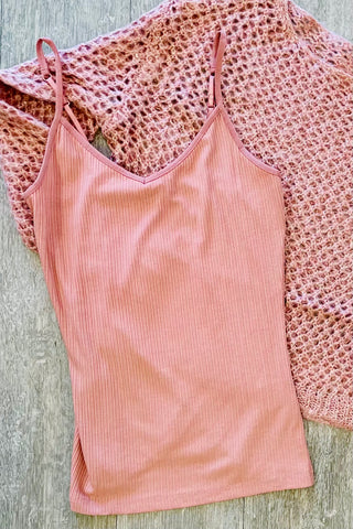 Mystree Ribbed Tank Top