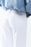 The Q2 Straight Wide Leg Jeans - White