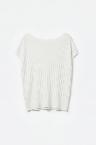 The Q2 Boat Neck Fine Rib Sweater