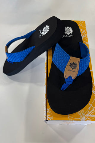 Yellow Box Falava Flip Flop- Cobalt