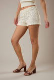 Low Waist Lace Short -White