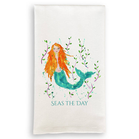 Seas the Day Mermaid: Dishtowel