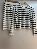 Yacht Club 2pc Striped Top & Skirt Set