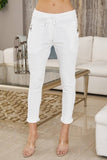Texture Stripe Crinkle Jogger