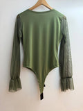 Tiffany Tulle Sleeve Italian Bodysuit