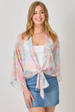 Mystree Print Mix Kimono