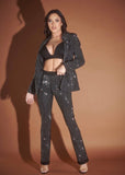 The Boss Rhinestone Pinstripe Pants