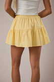Morgan Mid Rise Tiered Cotton Skort