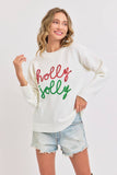 Holly Jolly Holiday Christmas Sweater