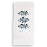 Three Blue Oysters: Dishtowel