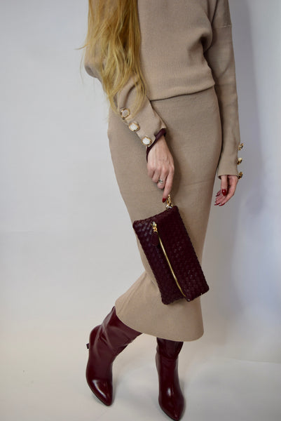 Sophisticated Sweater & Skirt Set