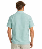 Tiki Drink Linen Cabana Shirt- Green