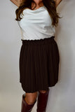 The Francesca Pleated Short Skirt