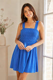 Sarah Smocked Mini Dress