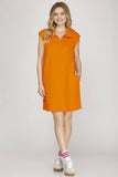 Hannah Half Zip Knit Mini Dress