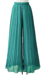 Italian Pleated Wide Legs Pants -One Size