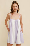 Game Day Gauze Striped Oversized Romper